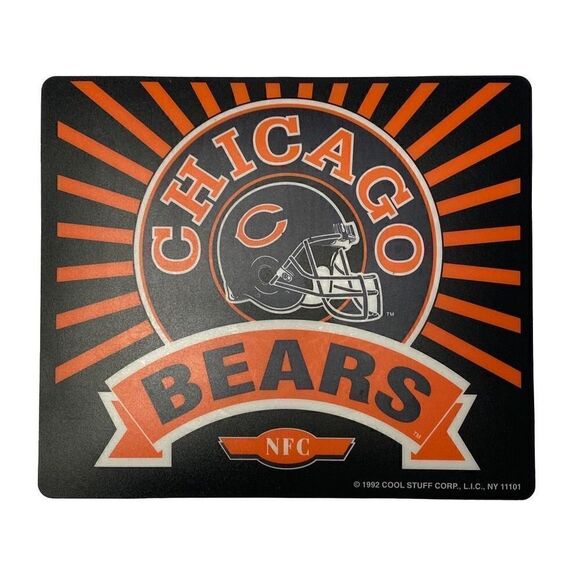 Vintage 1992 Chicago Bears Mousepad - Picture 1 of 2